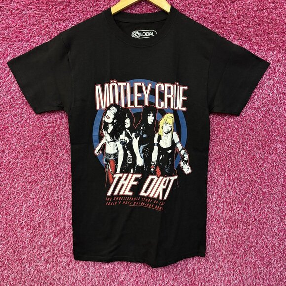 Motley Crue "The Dirt" Black T-Shirt Small - Picture 1 of 3
